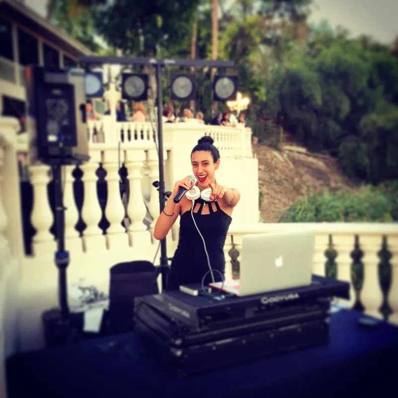 On the decks at an estate wedding